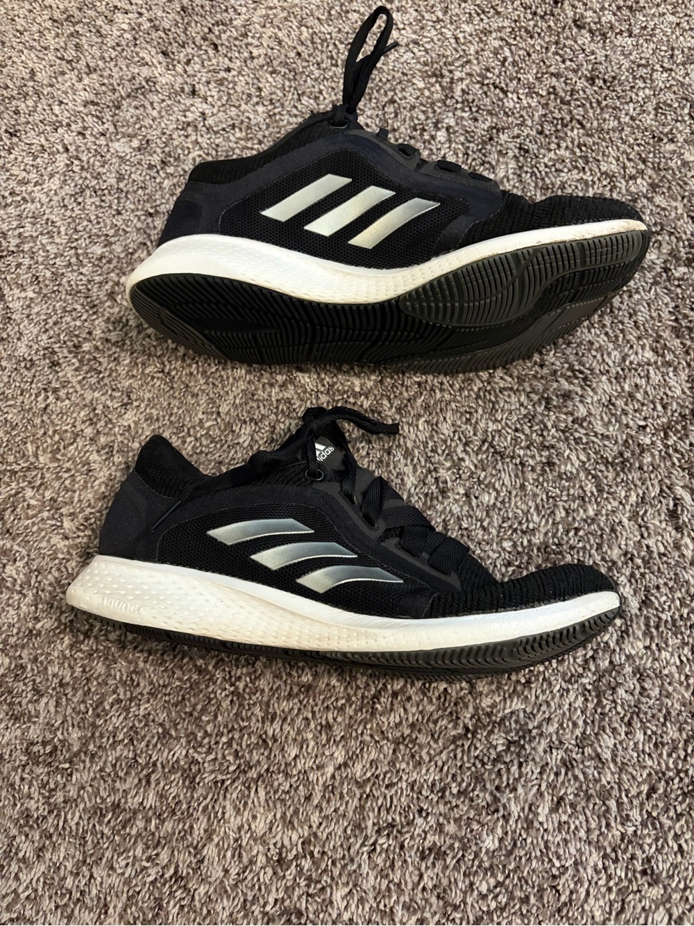 adidas Black and White Athletic Sneakers